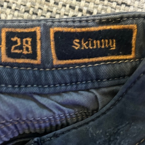 Rock Revival Dark Blue Skinny Jeans - Picture 3 of 5